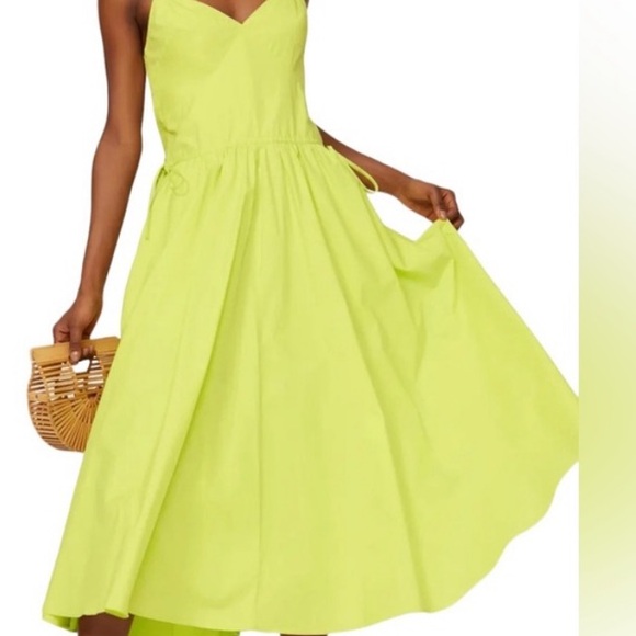 Jason Wu Collective Yellow Midi Dress size 2 - Picture 3 of 16